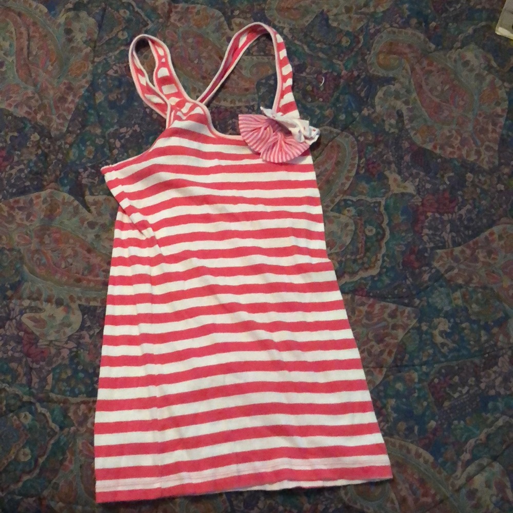Charlotte Russe Racerback Fitted Tank with Bow